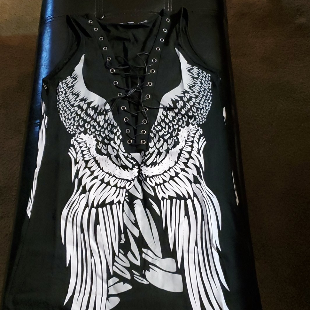 Tank Top With Lace Up Front